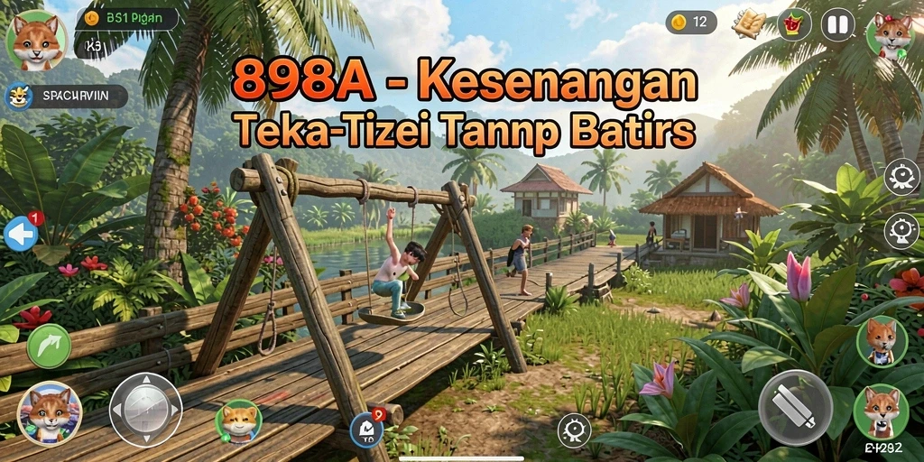 Screenshot menampilkan gameplay teka-teki yang menarik dalam 898A.