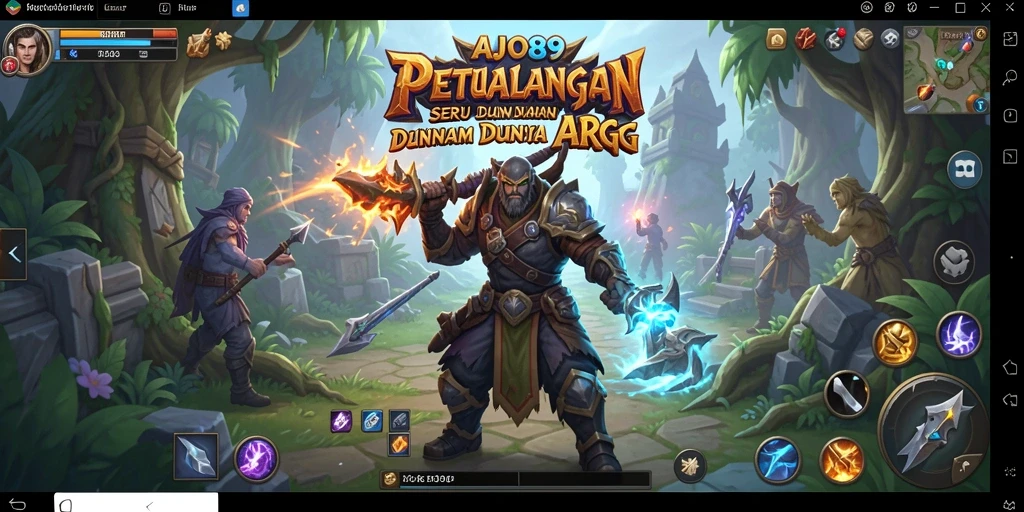 Gameplay AJO89 menampilkan petualangan dan pertarungan seru dalam dunia fantasi.
