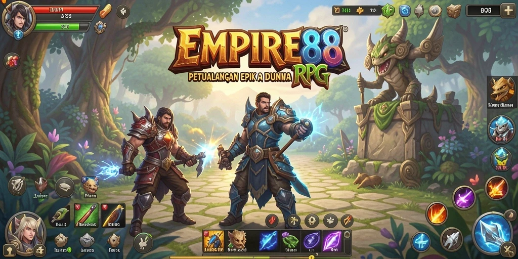 Tampilan gameplay EMPIRE88 yang menakjubkan dan epik.