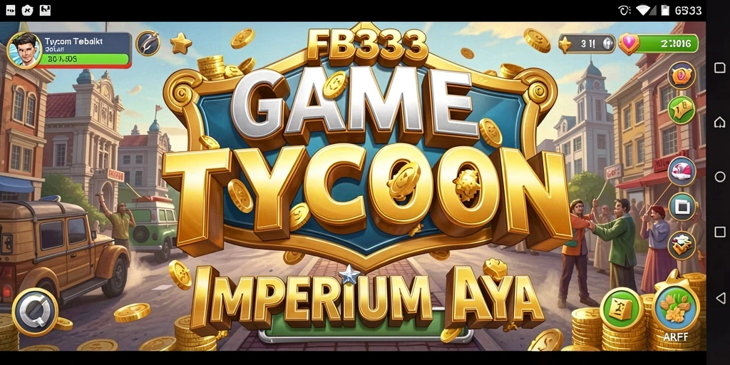 Tangkapan layar gameplay FB333 yang menunjukkan manajemen bisnis yang intens.