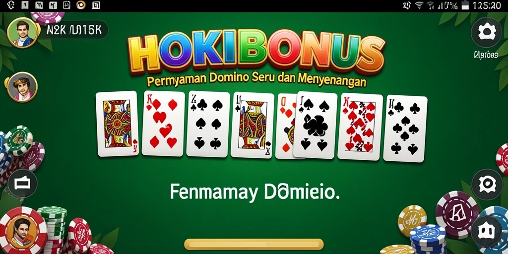 Tampilan gameplay HOKIBONUS yang menarik saat bermain Domino.