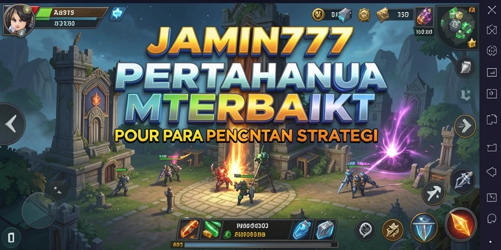Menampilkan aksi menegangkan dalam permainan Tower Defense JAMIN777.