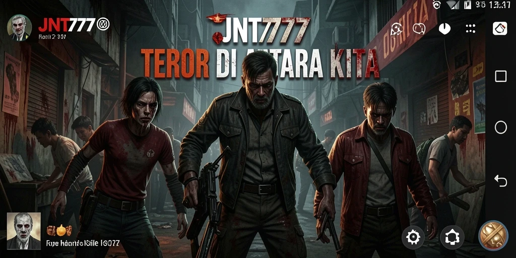 Screenshot gameplay <strong>JNT777</strong> menampilkan suasana Horror yang mencekam.