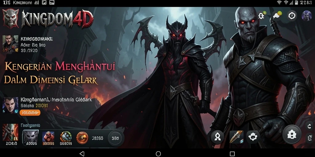 Tangkapan layar KINGDOM4D menampilkan suasana mencekam dalam gameplay.