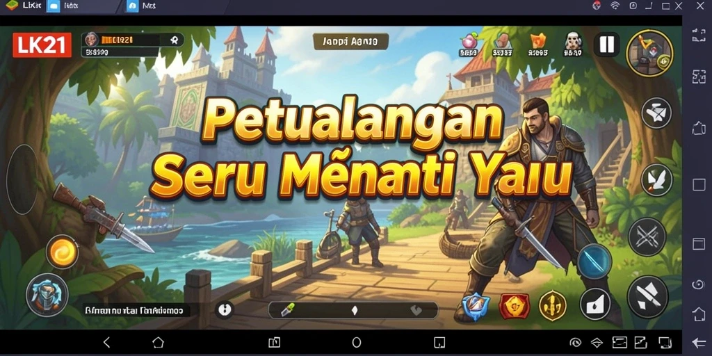 Tampilan gameplay LK21 menampilkan petualangan mendebarkan yang menantang.