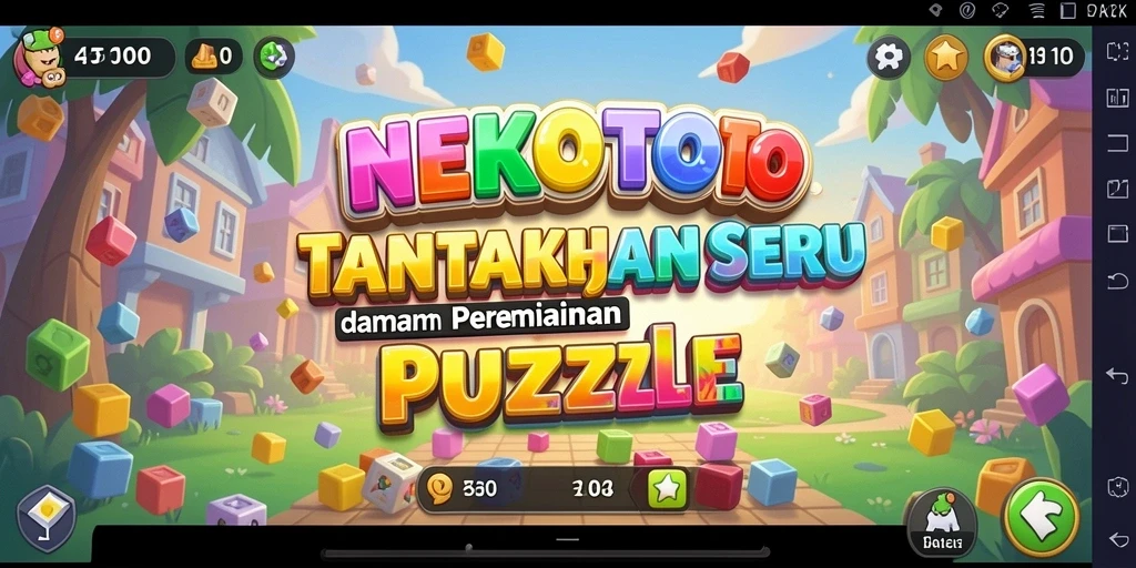 Tampilan gameplay NEKOTOTO yang menyenangkan dan menantang.