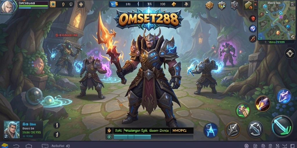 Tampilan gameplay menarik dari OMSET288 yang menunjukkan aksi petualangan.