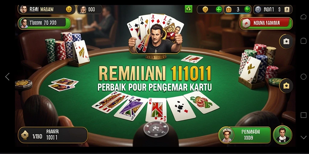 Tampilan luar biasa dari gameplay Poker di REMI101.