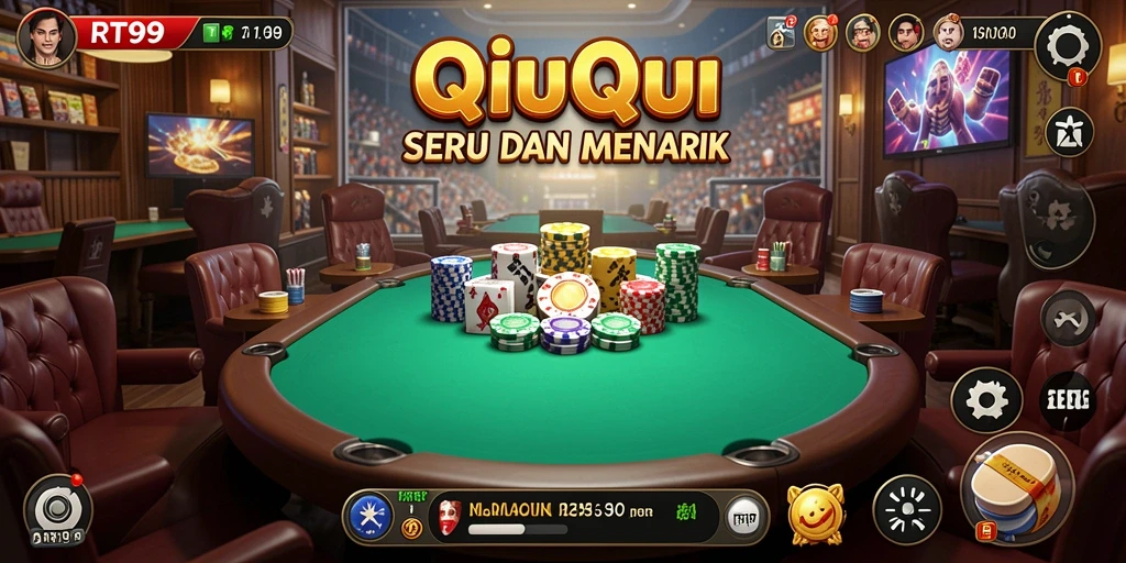 Tampilan gameplay RT99 yang menegangkan dan penuh strategi QiuQiu.