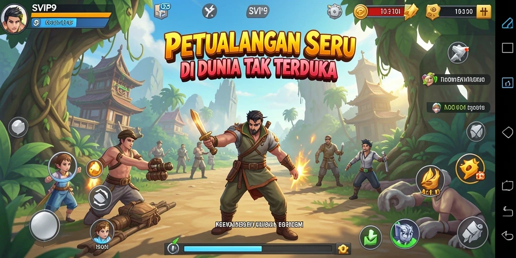 Tangkapan layar gameplay SVIP9 menampilkan aksi petualangan yang menarik.