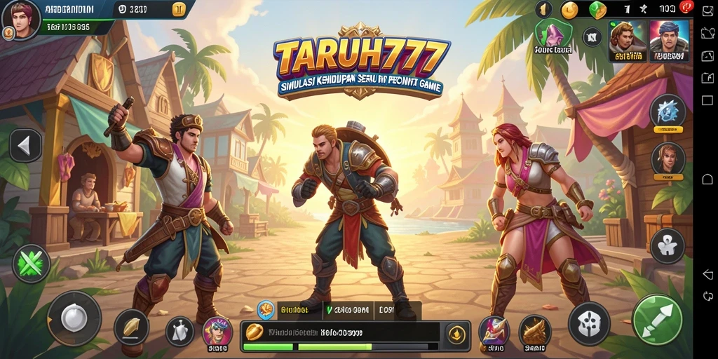 Screenshot gameplay TARUH777 yang menunjukkan interaksi sosial.