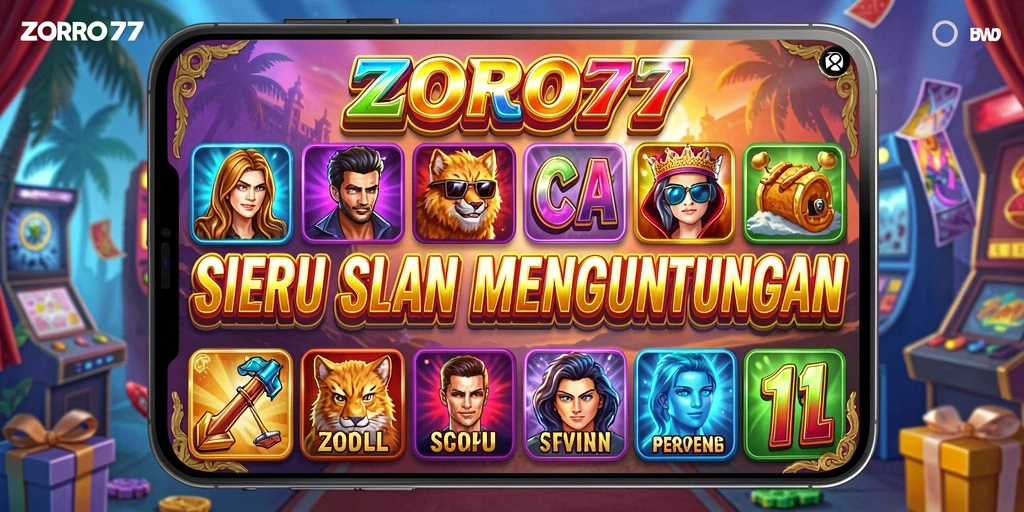 Tampilan gameplay ZORO77 yang seru dan interaktif.